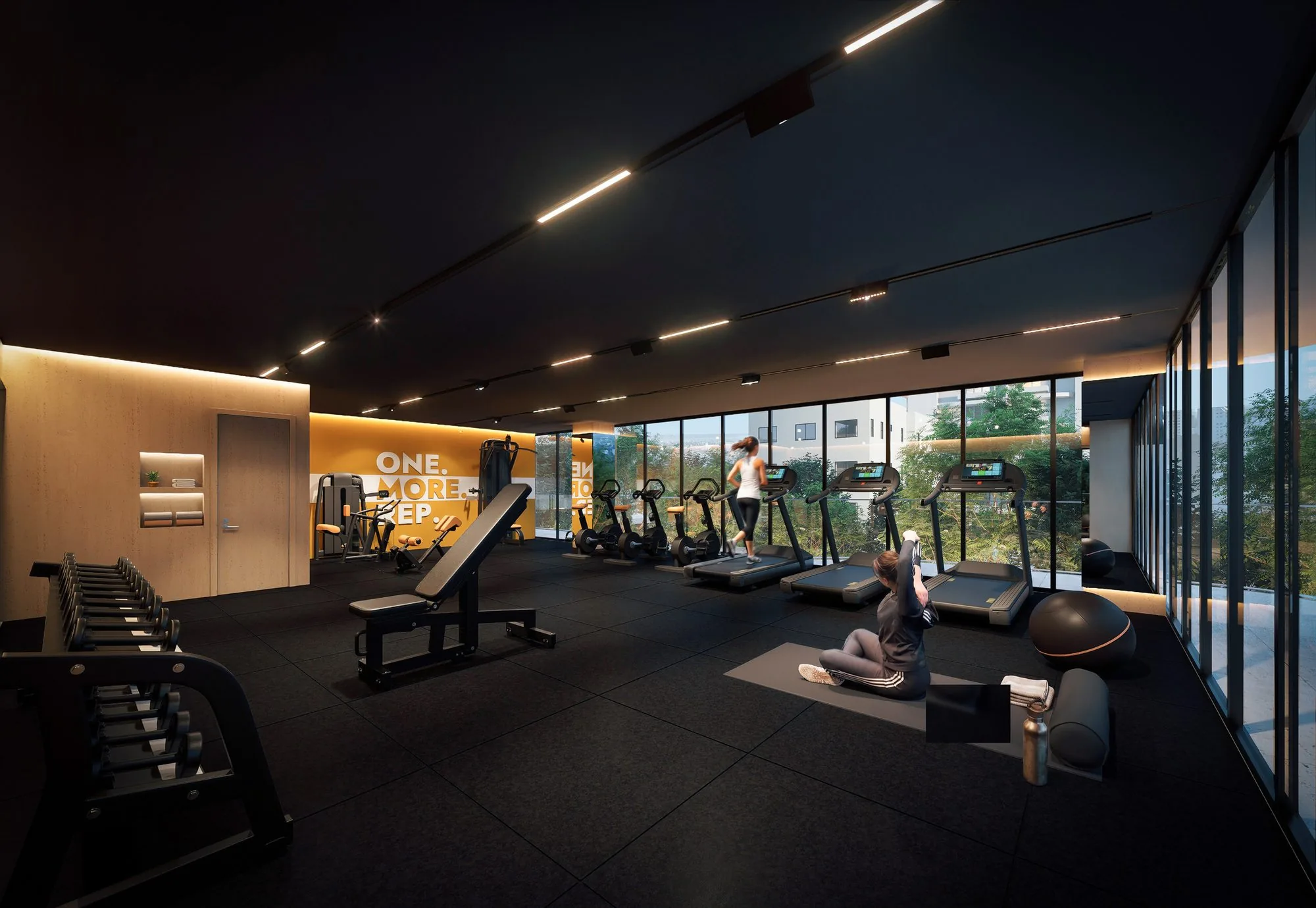 Gimnasio equipado